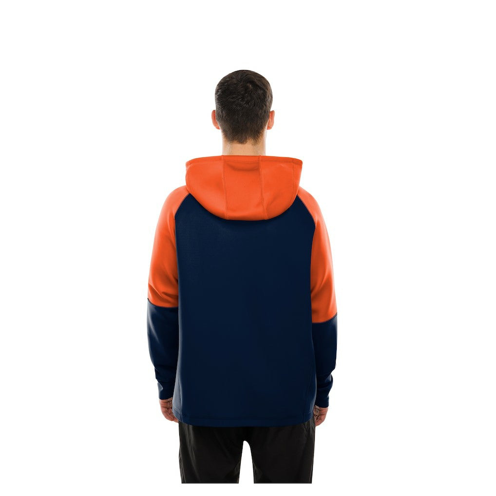 Combine Authentic Color Block Raglan Pullover Hoodie - Chicago Bears