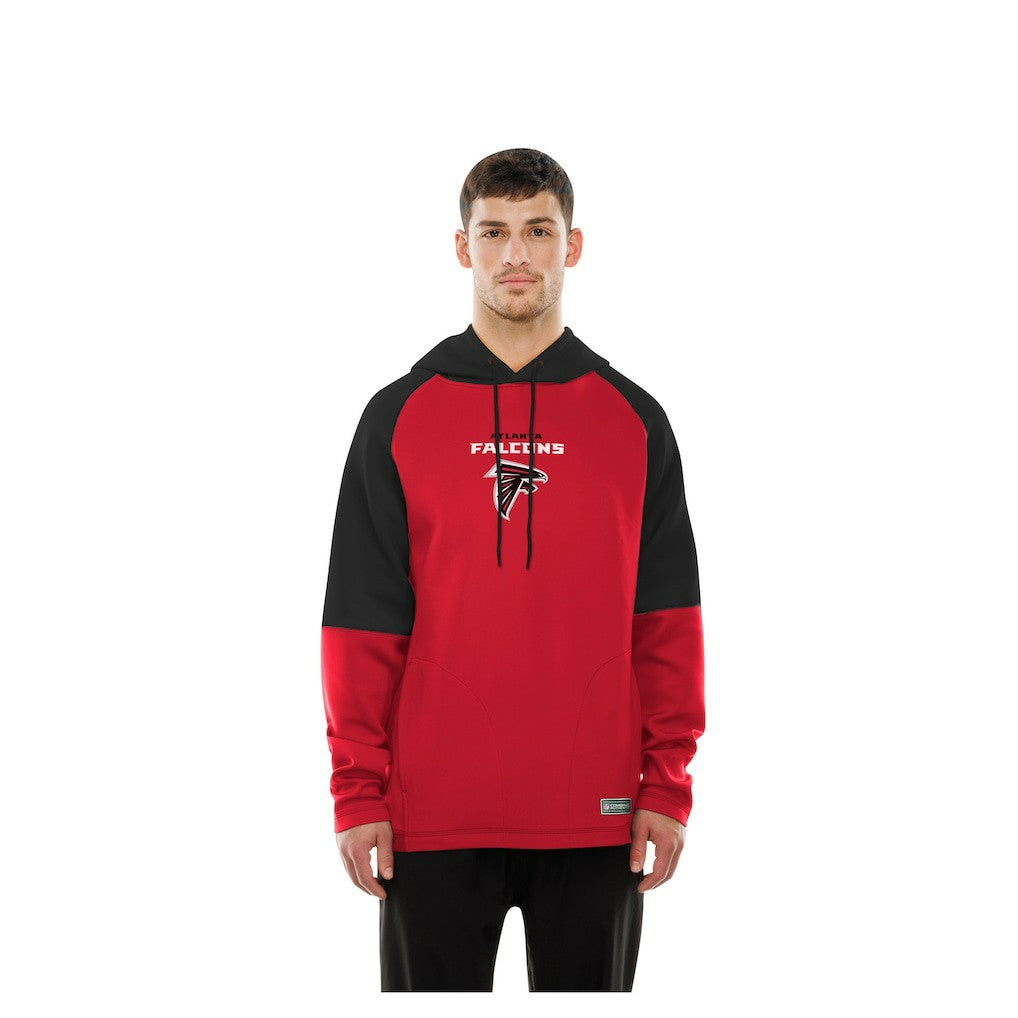 Combine Authentic Color Block Raglan Pullover Hoodie - Atlanta Falcons