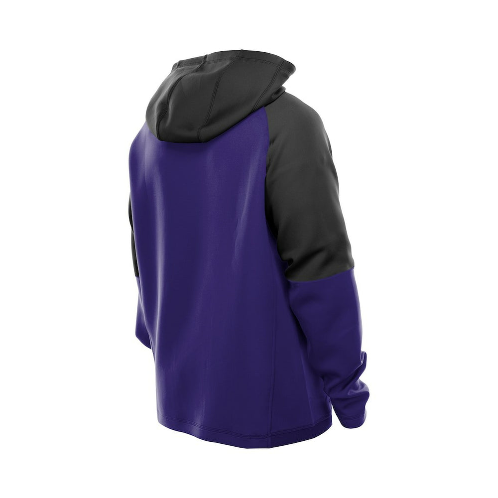 Combine Authentic Color Block Raglan Pullover Hoodie - Baltimore Ravens