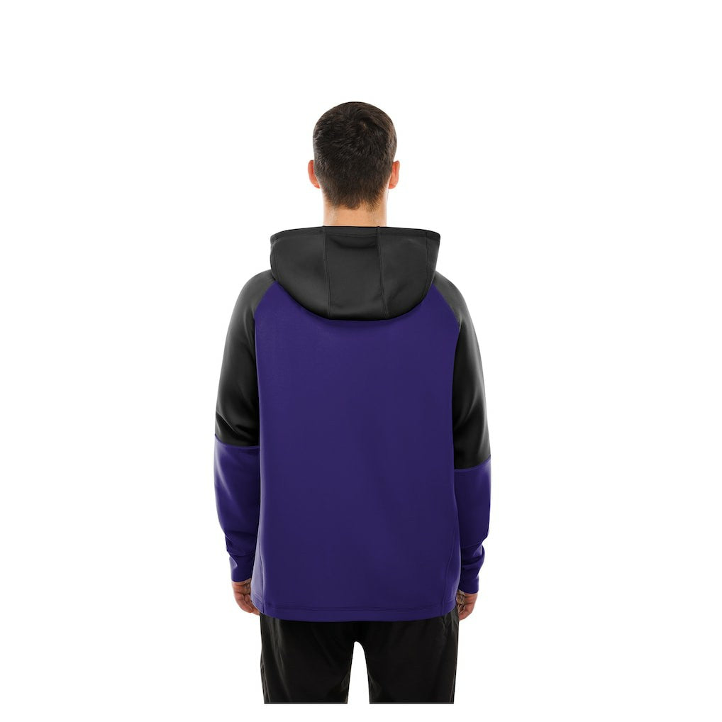 Combine Authentic Color Block Raglan Pullover Hoodie - Baltimore Ravens
