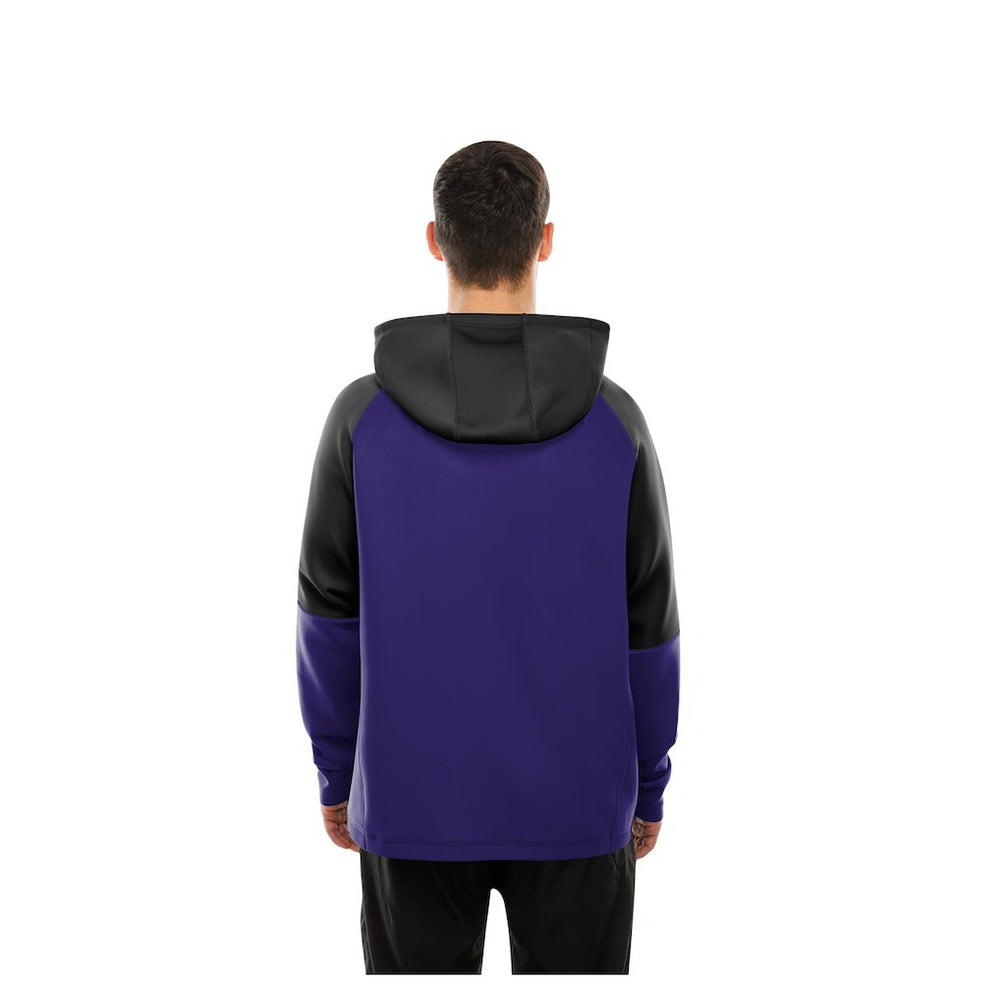 Combine Authentic Color Block Raglan Pullover Hoodie - Baltimore Ravens