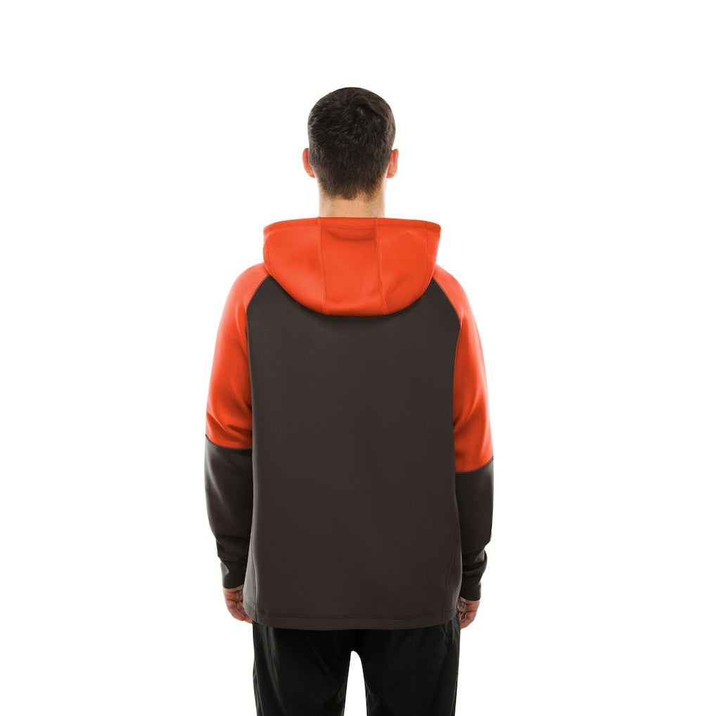 Combine Authentic Color Block Raglan Pullover Hoodie - Cleveland Browns