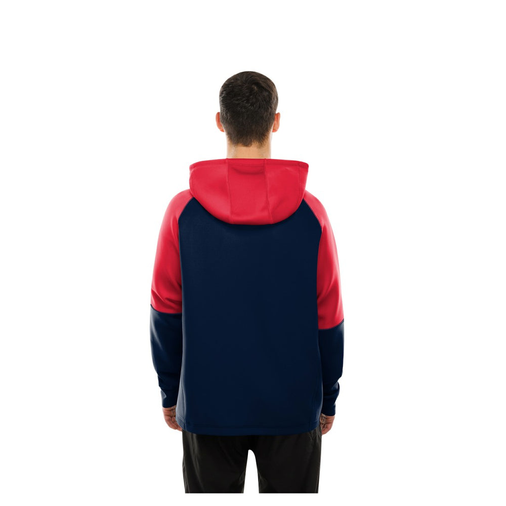 Combine Authentic Color Block Raglan Pullover Hoodie - Houston Texans