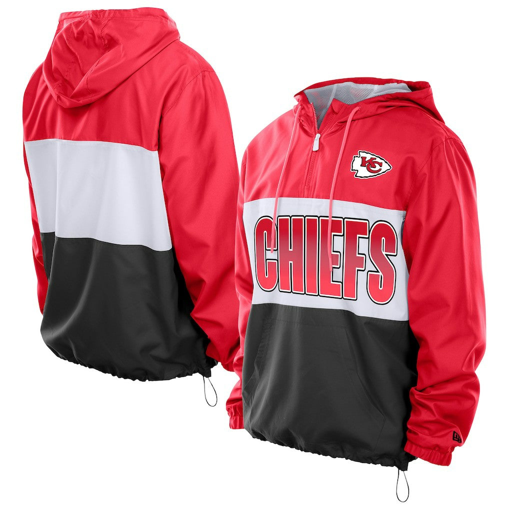 Ripstop Quarter-Zip Hooded Windbreaker - Kansas City Chiefs