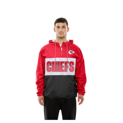 Ripstop Quarter-Zip Hooded Windbreaker - Kansas City Chiefs