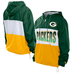 Ripstop Quarter-Zip Hooded Windbreaker - Green Bay Packers