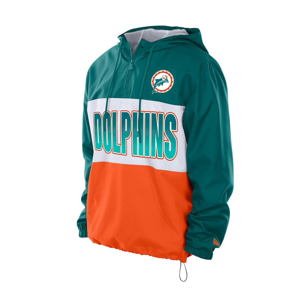 Ripstop Quarter-Zip Hooded Windbreaker - Miami Dolphins