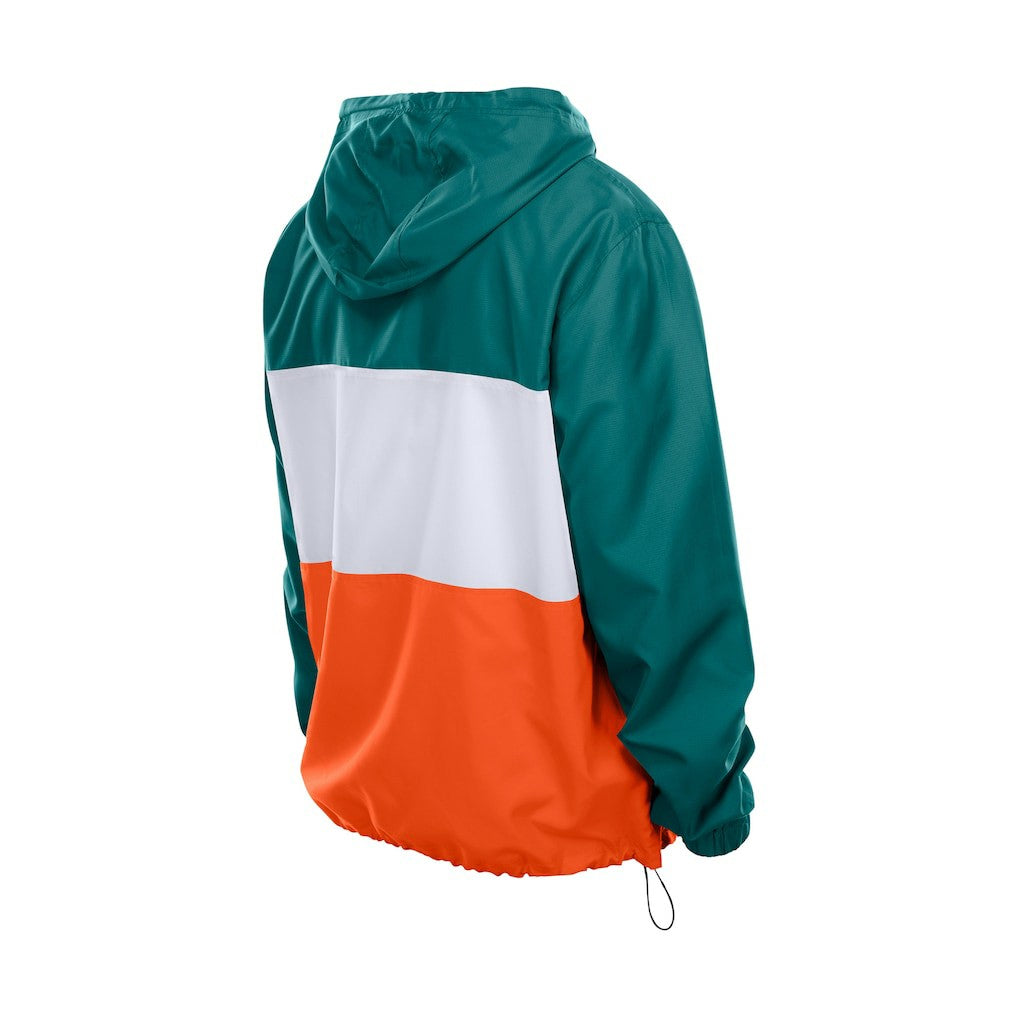 Ripstop Quarter-Zip Hooded Windbreaker - Miami Dolphins