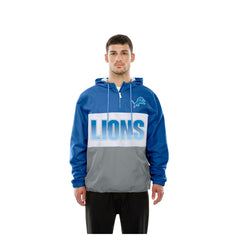 Ripstop Quarter-Zip Hooded Windbreaker - Detroit Lions