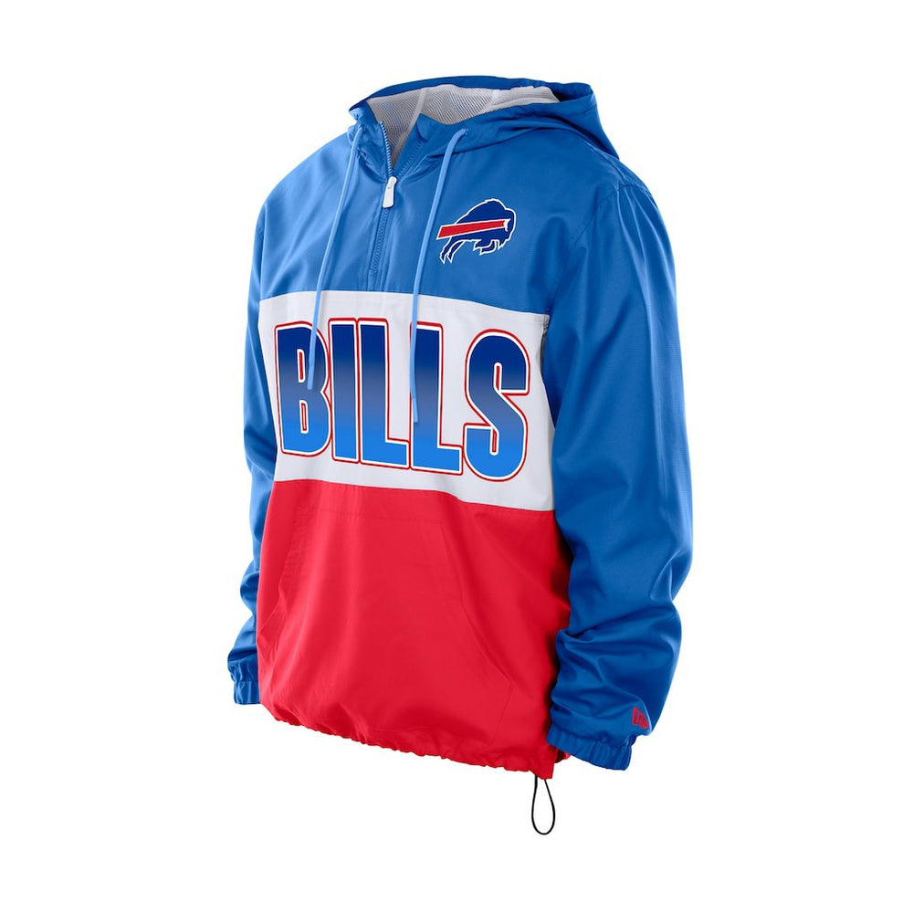 Ripstop Quarter-Zip Hooded Windbreaker - Buffalo Bills