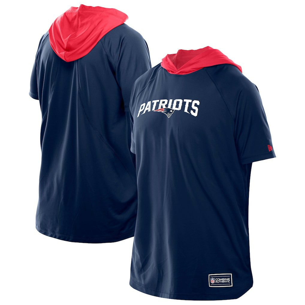 Combine Authentic Hooded Raglan Short-Sleeve T-Shirt - New England Patriots