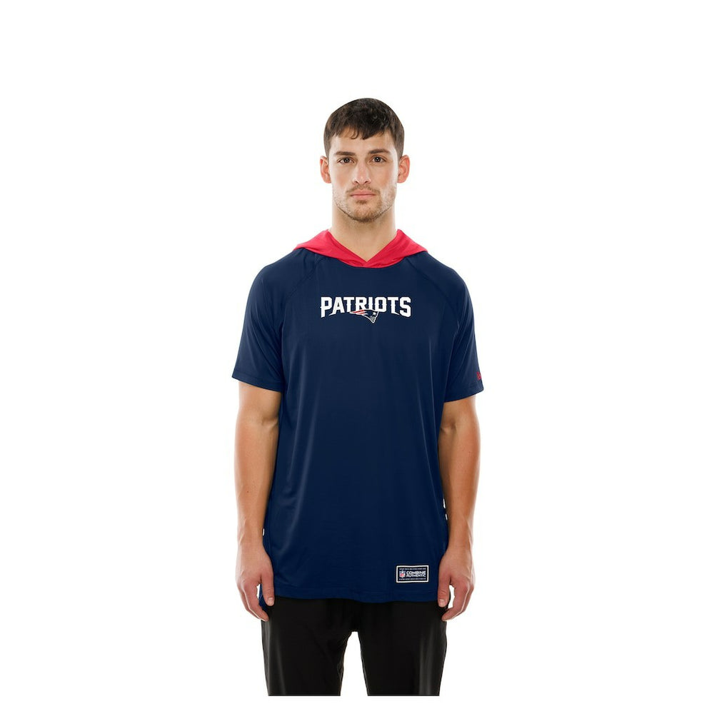 Combine Authentic Hooded Raglan Short-Sleeve T-Shirt - New England Patriots