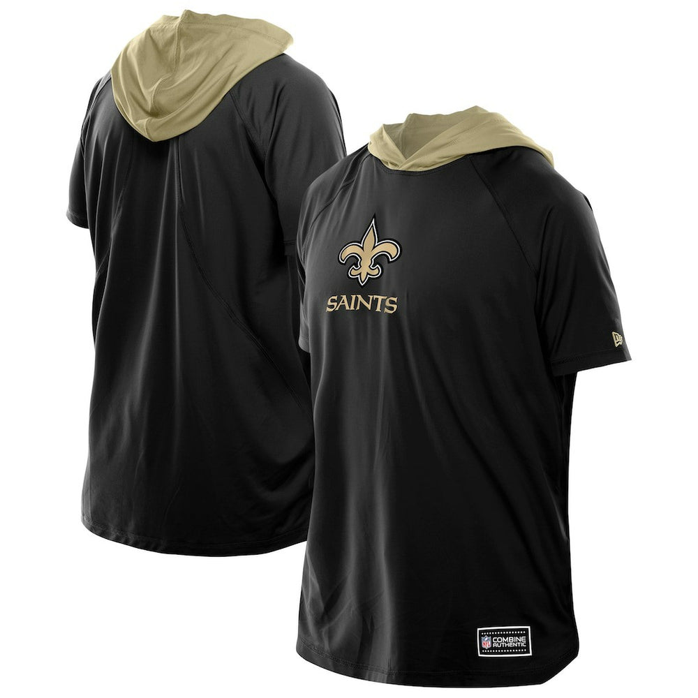 Combine Authentic Hooded Raglan Short-Sleeve T-Shirt - New Orleans Saints