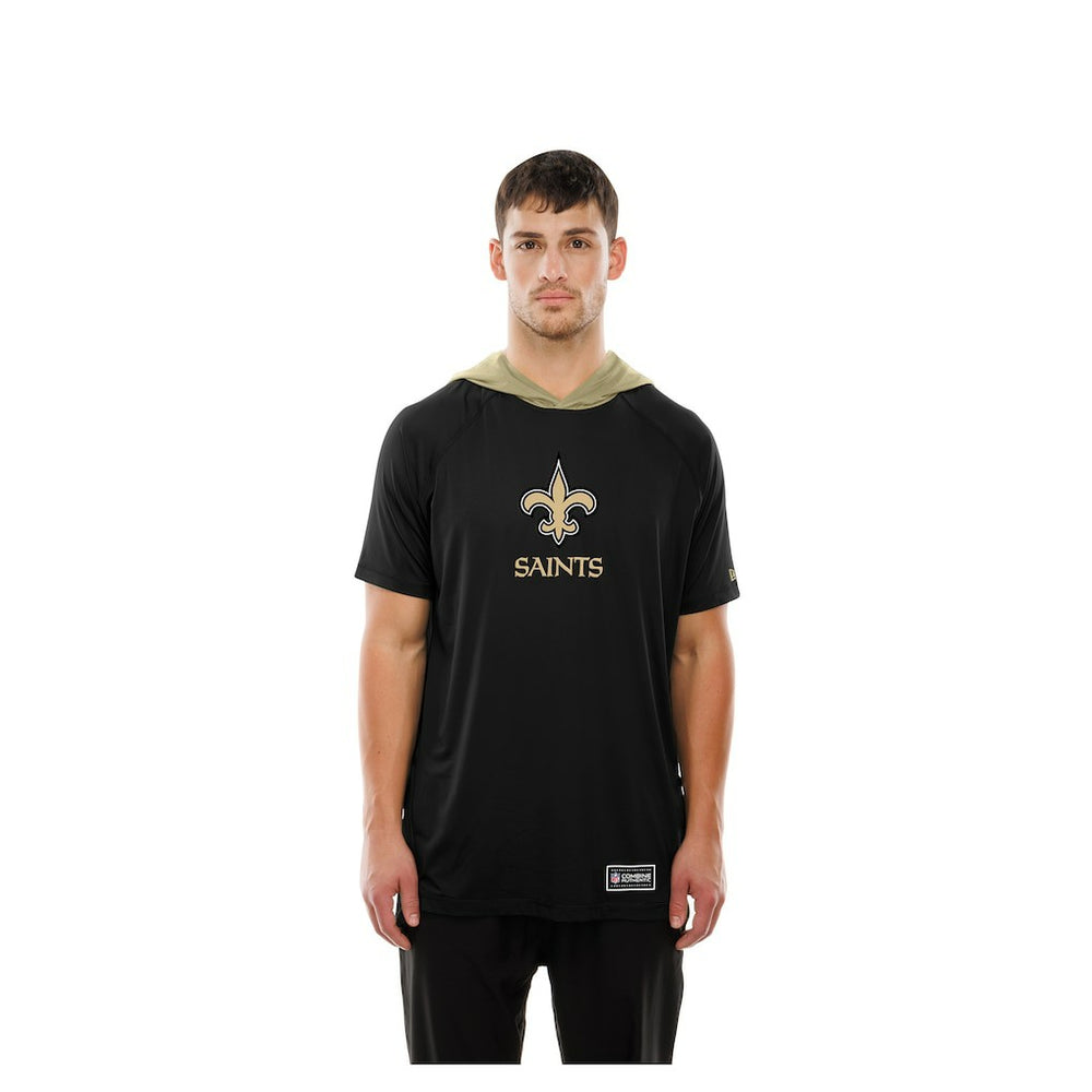 Combine Authentic Hooded Raglan Short-Sleeve T-Shirt - New Orleans Saints