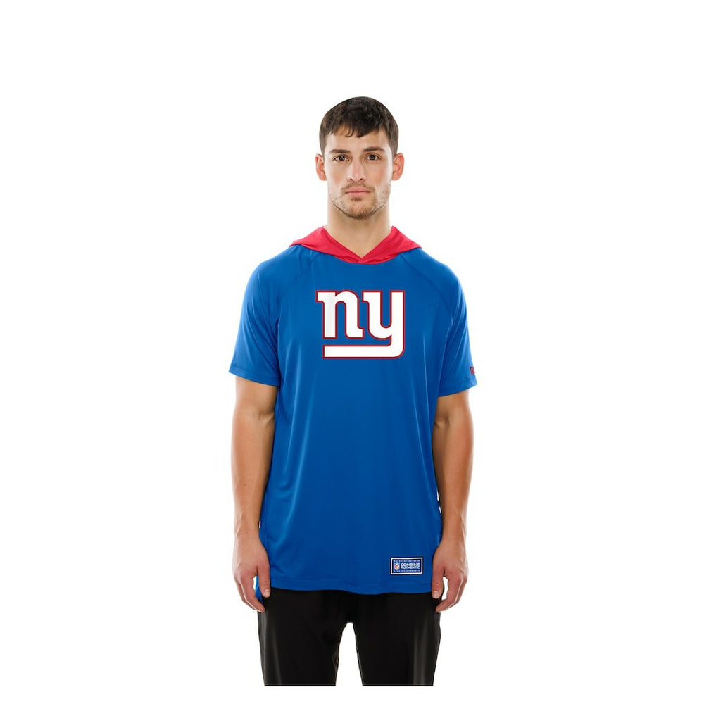 Combine Authentic Hooded Raglan Short-Sleeve T-Shirt - New York Giants