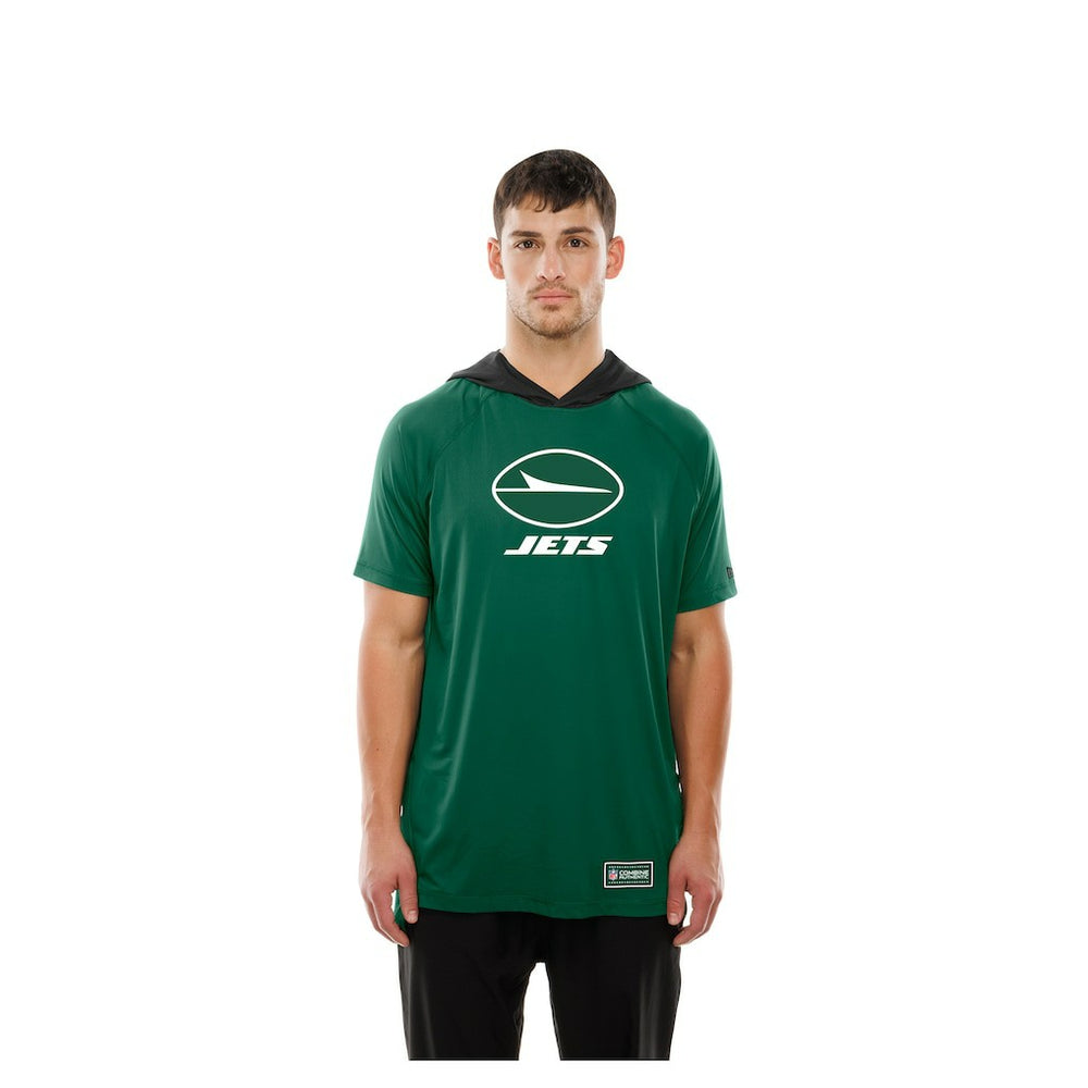 Combine Authentic Hooded Raglan Short-Sleeve T-Shirt - New York Jets