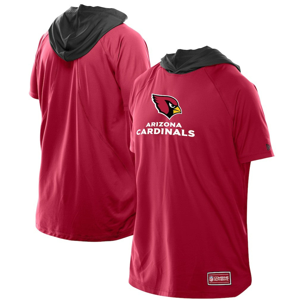Combine Authentic Hooded Raglan Short-Sleeve T-Shirt - Arizona Cardinals
