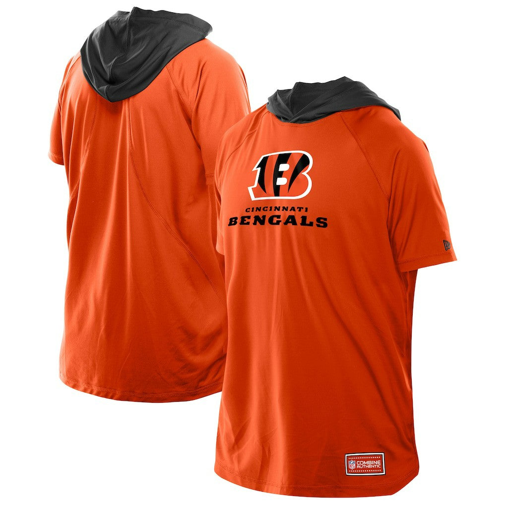 Combine Authentic Hooded Raglan Short-Sleeve T-Shirt - Cincinnati Bengals