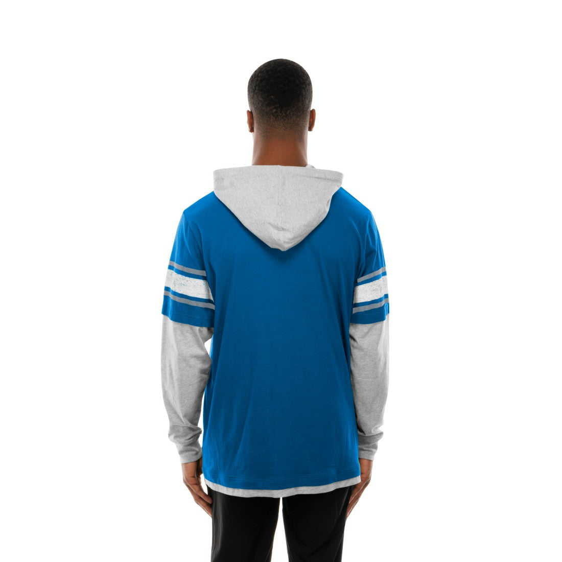 Twofer Layered Long Sleeve Hoodie T-Shirt - Detroit Lions