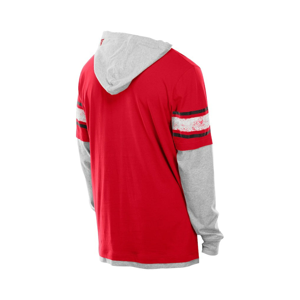 Twofer Layered Long Sleeve Hoodie T-Shirt - Kansas City Chiefs