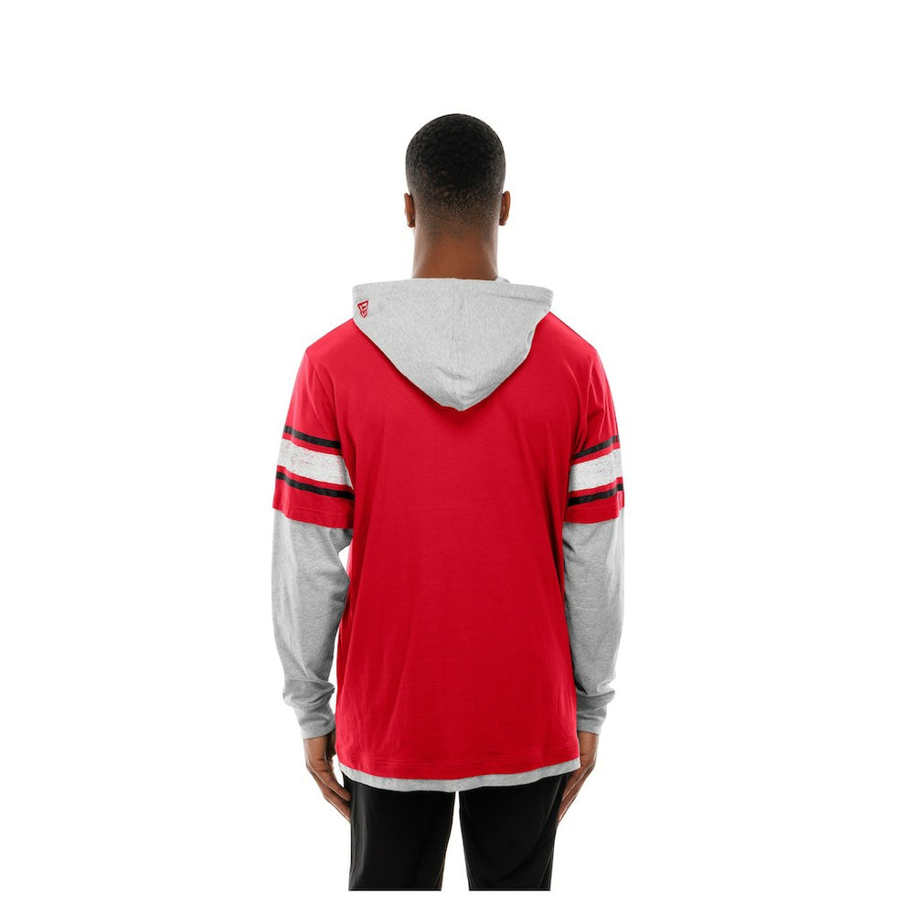 Twofer Layered Long Sleeve Hoodie T-Shirt - Kansas City Chiefs
