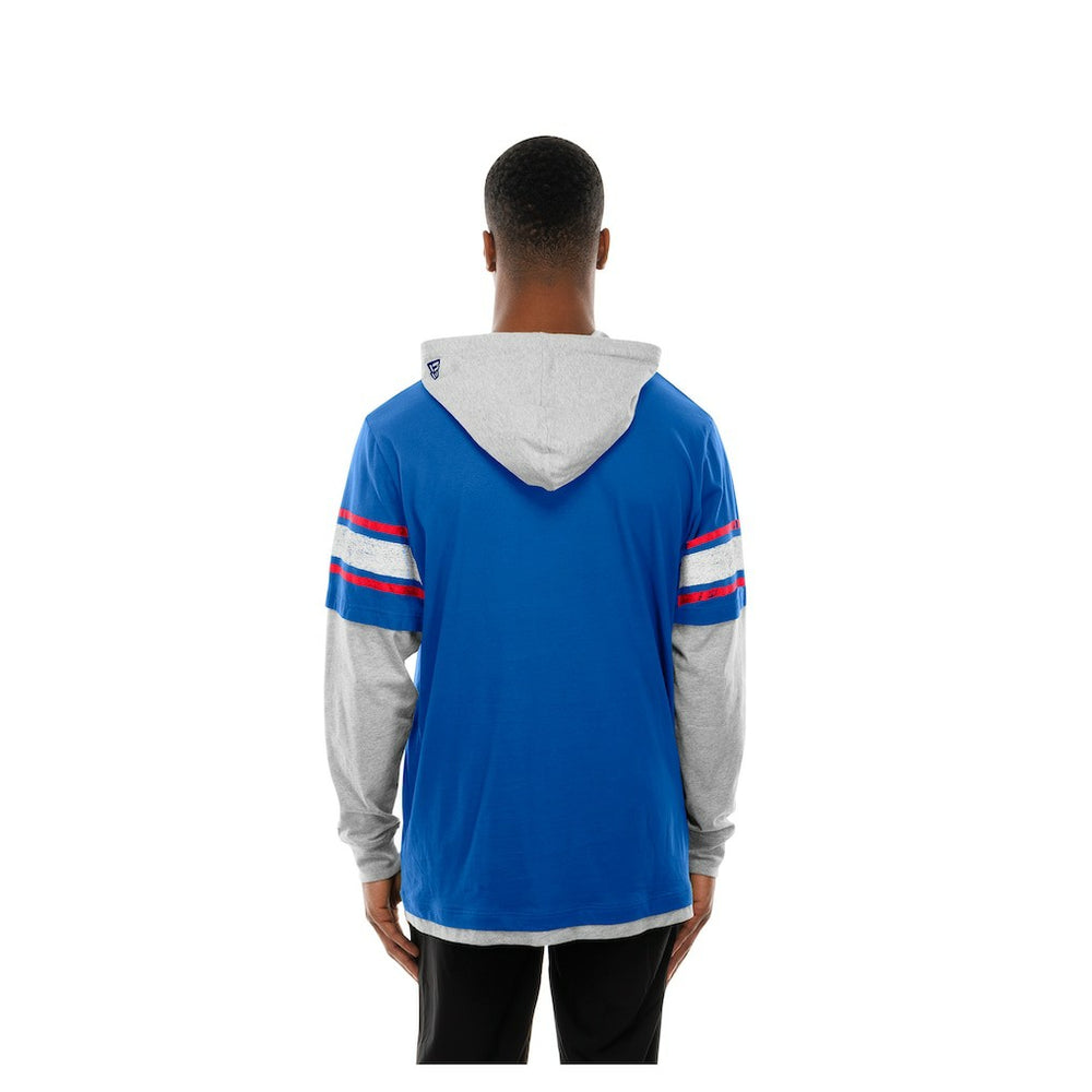 Twofer Layered Long Sleeve Hoodie T-Shirt - New York Giants