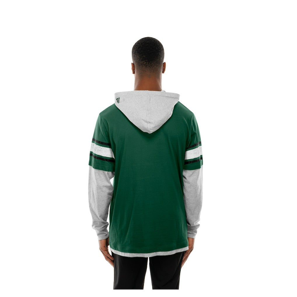 Twofer Layered Long Sleeve Hoodie T-Shirt - New York Jets