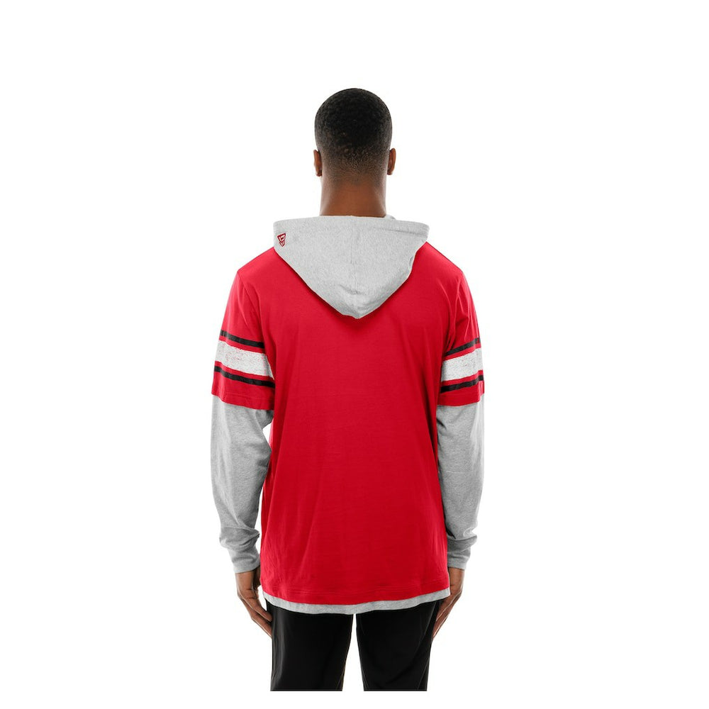 Twofer Layered Long Sleeve Hoodie T-Shirt - San Francisco 49ers
