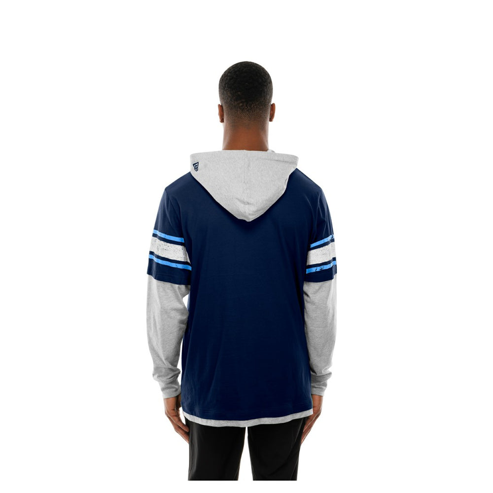 Twofer Layered Long Sleeve Hoodie T-Shirt - Tennessee Titans
