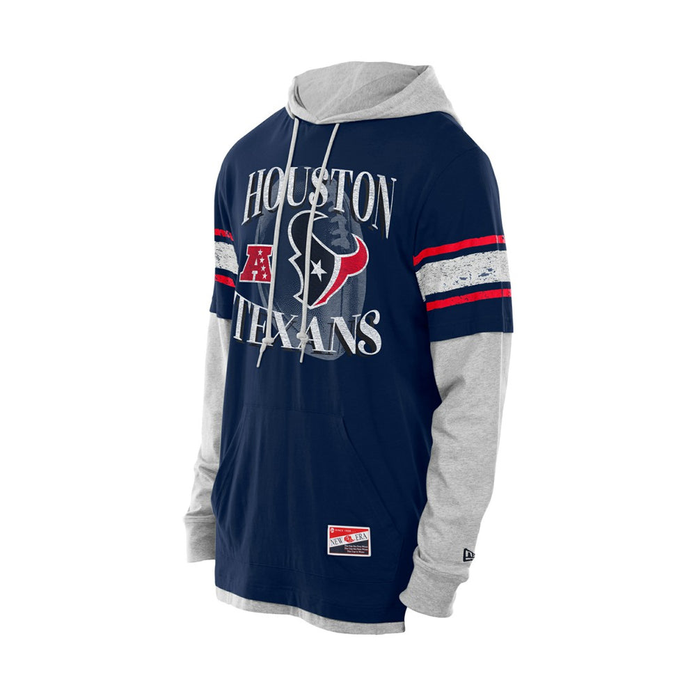 Twofer Layered Long Sleeve Hoodie T-Shirt - Houston Texans