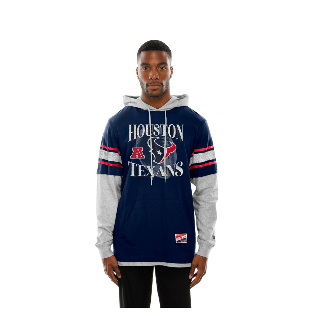 Twofer Layered Long Sleeve Hoodie T-Shirt - Houston Texans