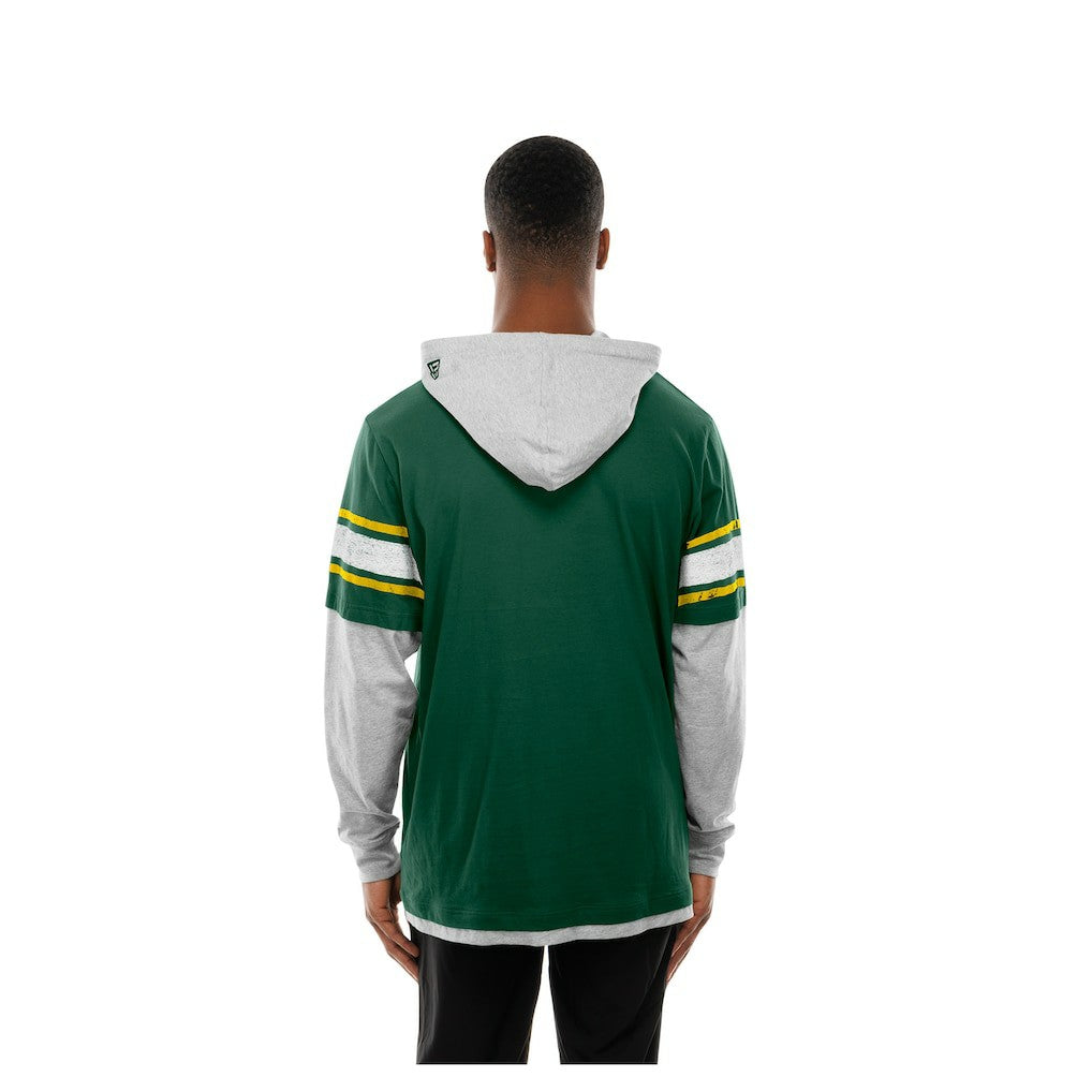 Twofer Layered Long Sleeve Hoodie T-Shirt - Green Bay Packers