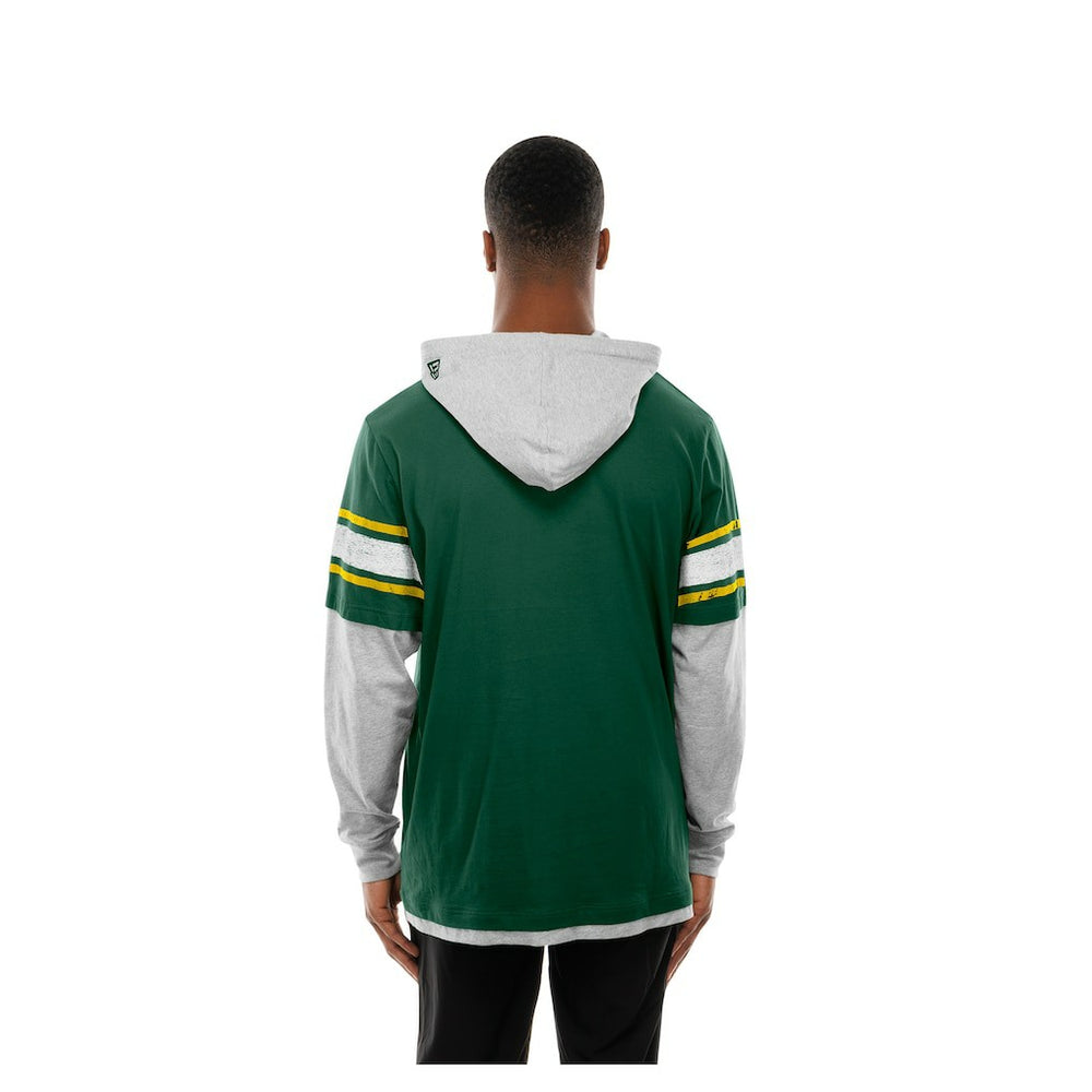 Twofer Layered Long Sleeve Hoodie T-Shirt - Green Bay Packers