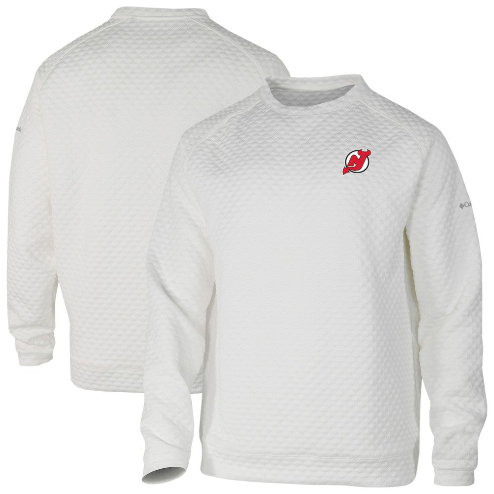 NHL White New Jersey Devils Columbia The Finder Sweatshirt
