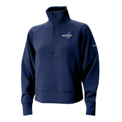 NHL Navy Washington Capitals Columbia Women's Wickhams Hills Raglan Omni-Wick Half-Zip Pullover