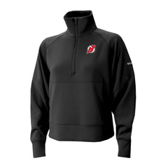 NHL Black New Jersey Devils Columbia Women's Wickhams Hills Raglan Omni-Wick Half-Zip Pullover