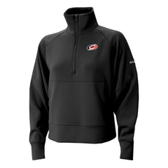 NHL Black Carolina Hurricanes Columbia Women's Wickhams Hills Raglan Omni-Wick Half-Zip Pullover
