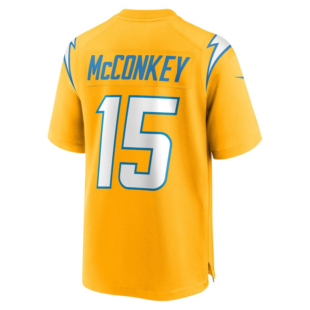 Ladd McConkey  Alternate Charger Power Game Player Jersey - Los Angeles Chargers