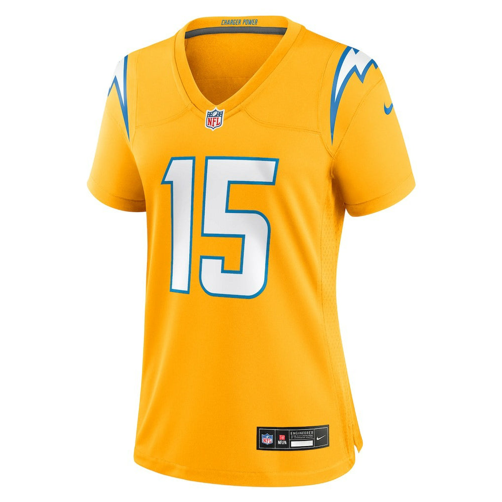 Ladd McConkey  Women's Alternate Charger Power Game Jersey - Los Angeles Chargers