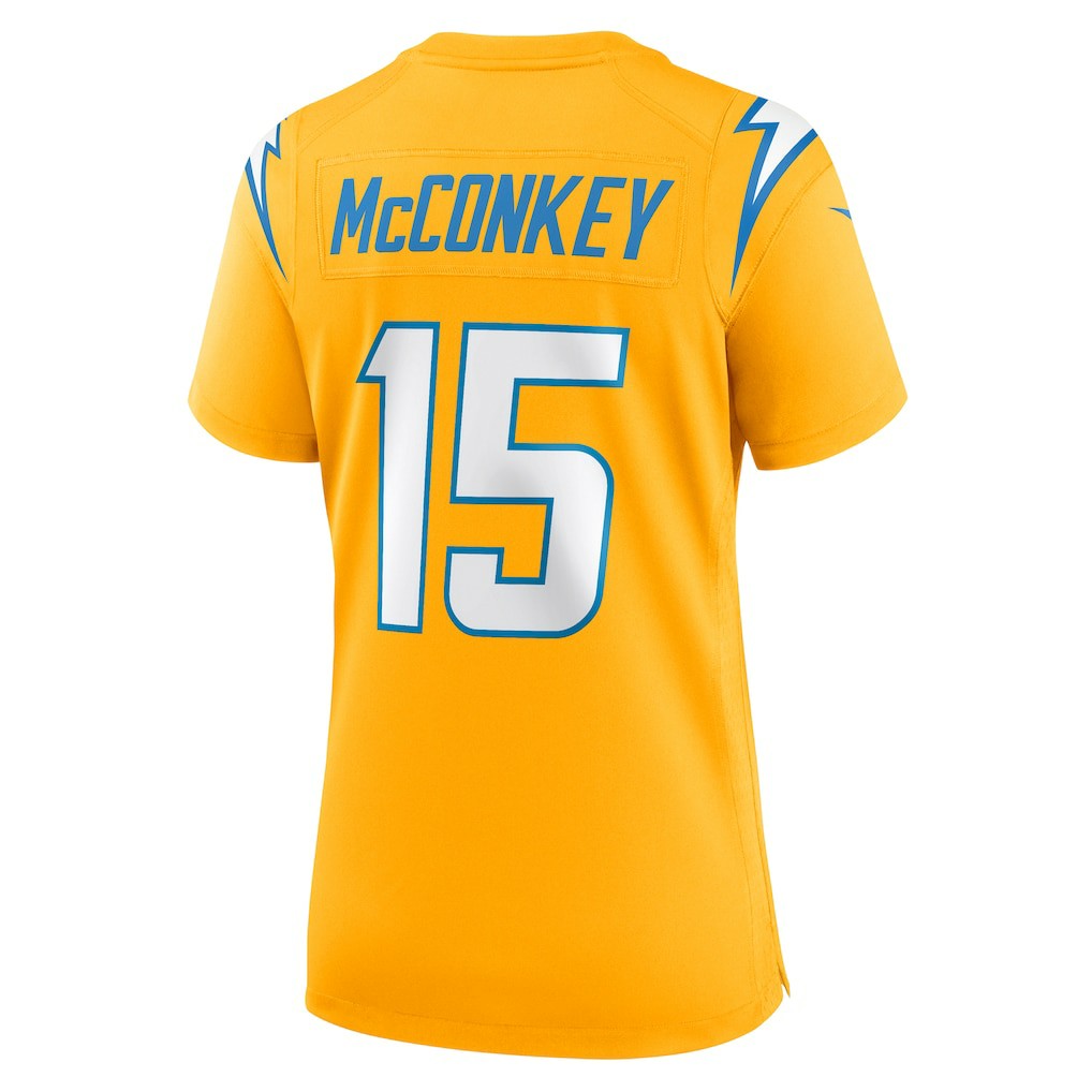 Ladd McConkey  Women's Alternate Charger Power Game Jersey - Los Angeles Chargers