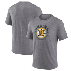 NHL Heather Gray Boston Bruins Centennial Rewind Tri-Blend T-Shirt