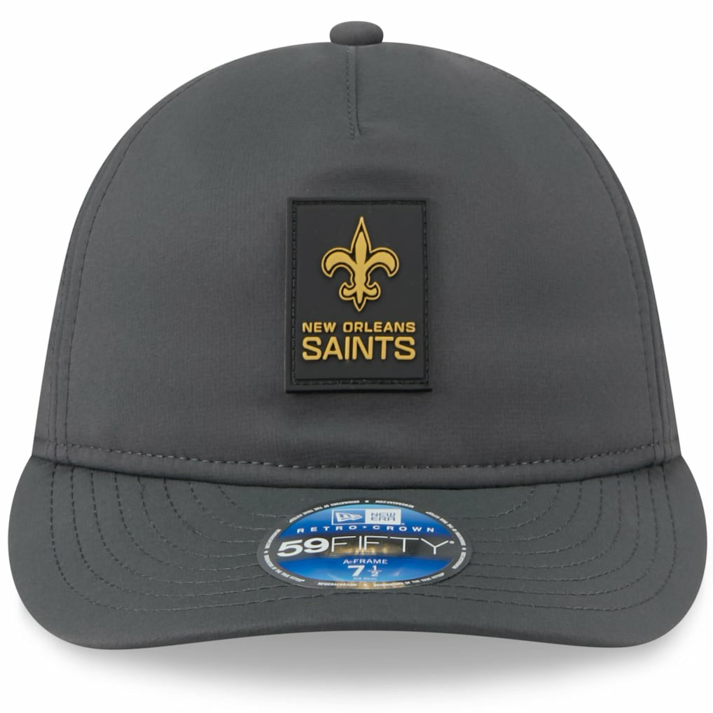 2025 Sideline Cold Weather Retro Crown 59FIFTY Fitted Hat - New Orleans Saints