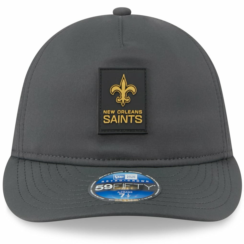 2025 Sideline Cold Weather Retro Crown 59FIFTY Fitted Hat - New Orleans Saints