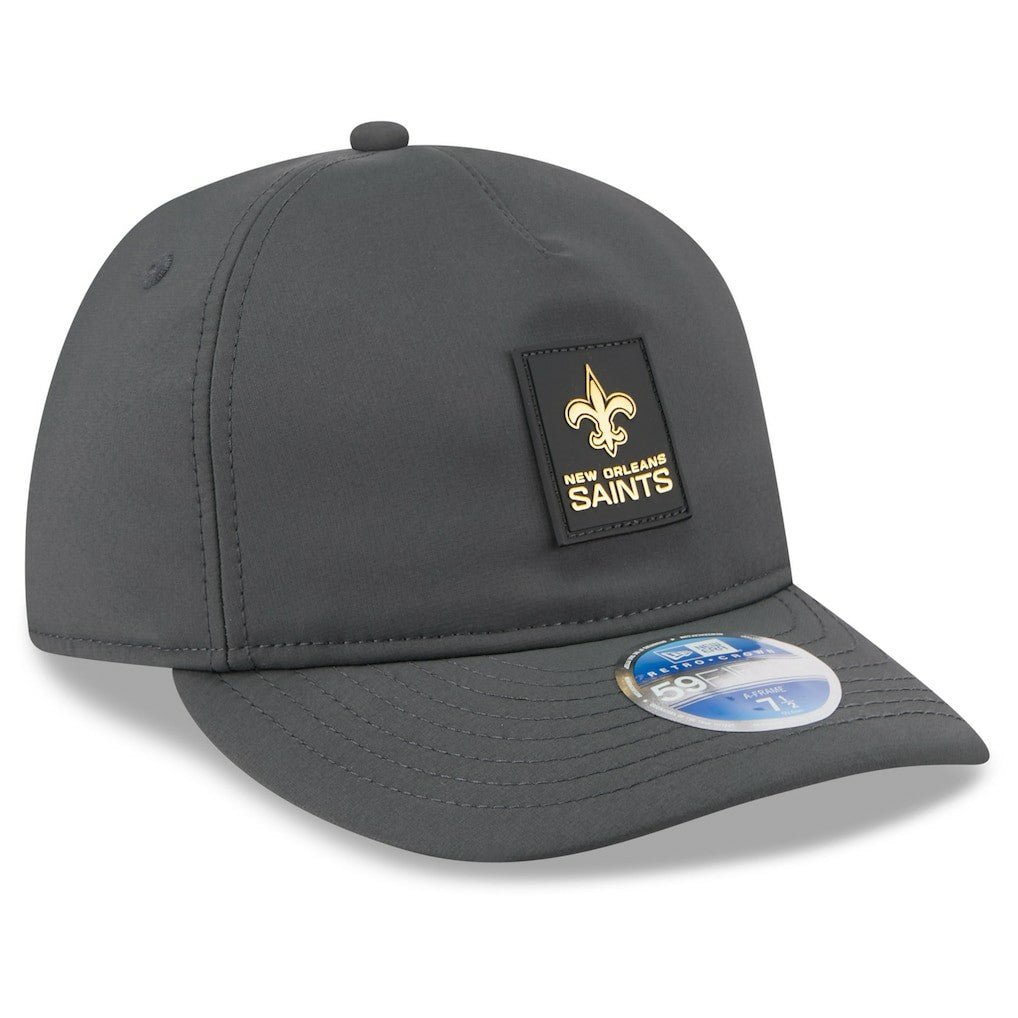 2025 Sideline Cold Weather Retro Crown 59FIFTY Fitted Hat - New Orleans Saints