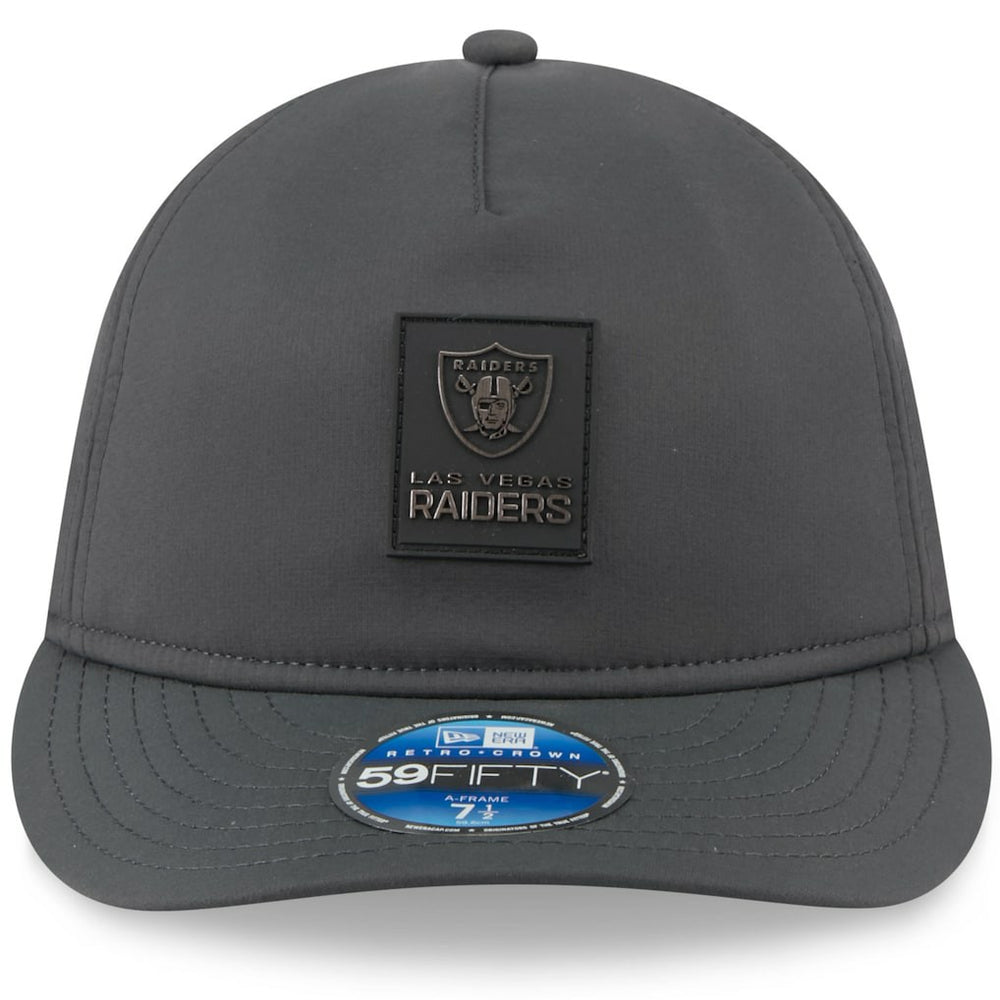 2025 Sideline Cold Weather Retro Crown 59FIFTY Fitted Hat - Las Vegas Raiders