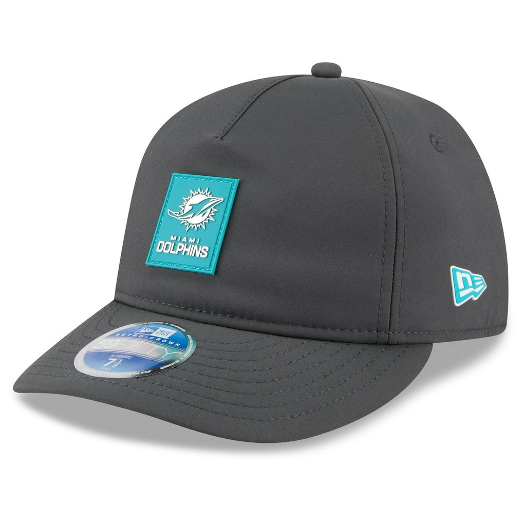 2025 Sideline Cold Weather Retro Crown 59FIFTY Fitted Hat - Miami Dolphins