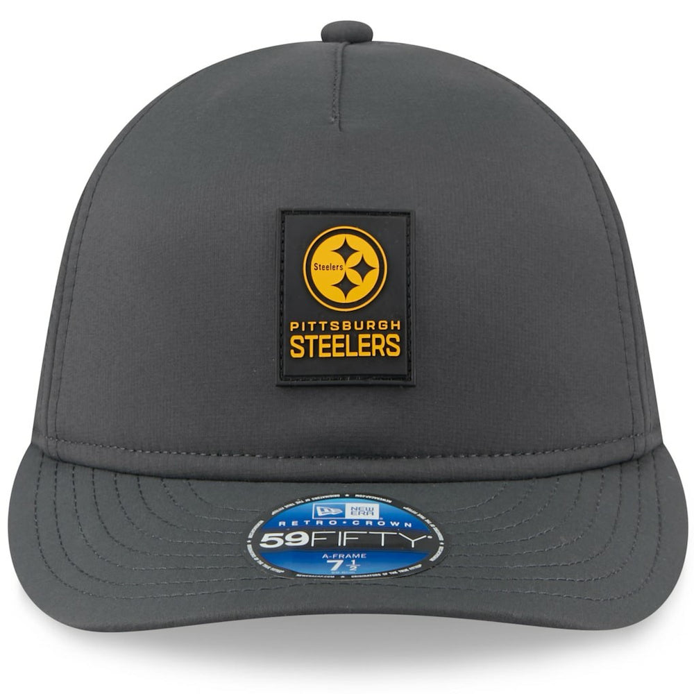 2025 Sideline Cold Weather Retro Crown 59FIFTY Fitted Hat - Pittsburgh Steelers