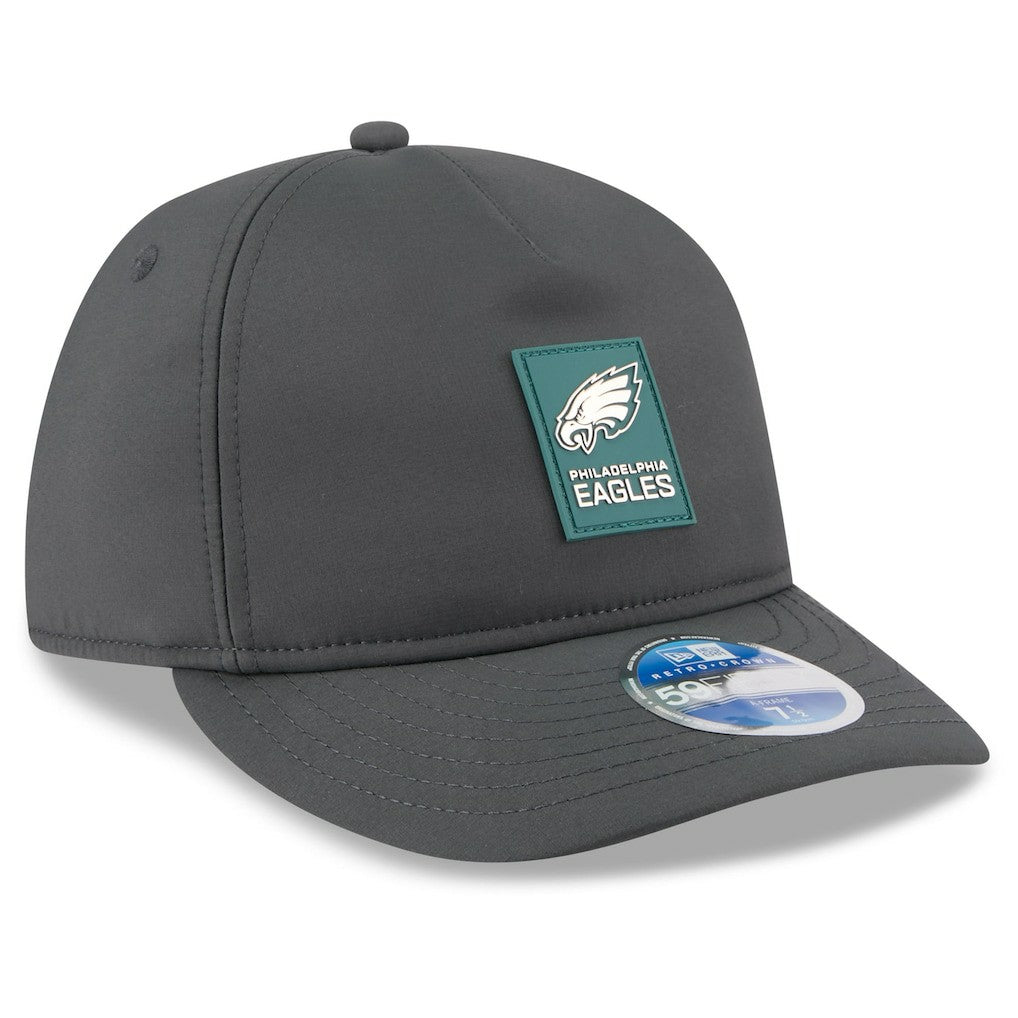 2025 Sideline Cold Weather Retro Crown 59FIFTY Fitted Hat - Philadelphia Eagles
