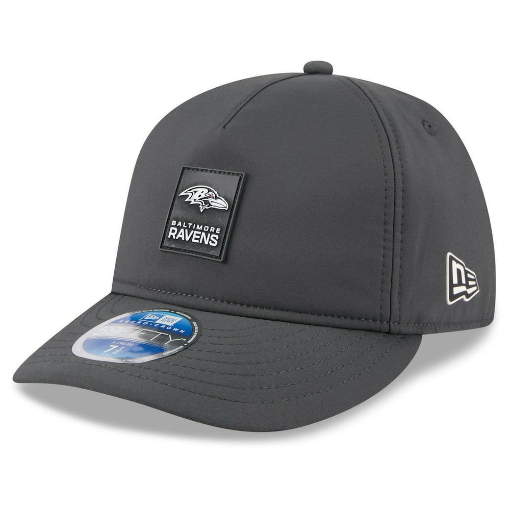 2025 Sideline Cold Weather Retro Crown 59FIFTY Fitted Hat - Baltimore Ravens
