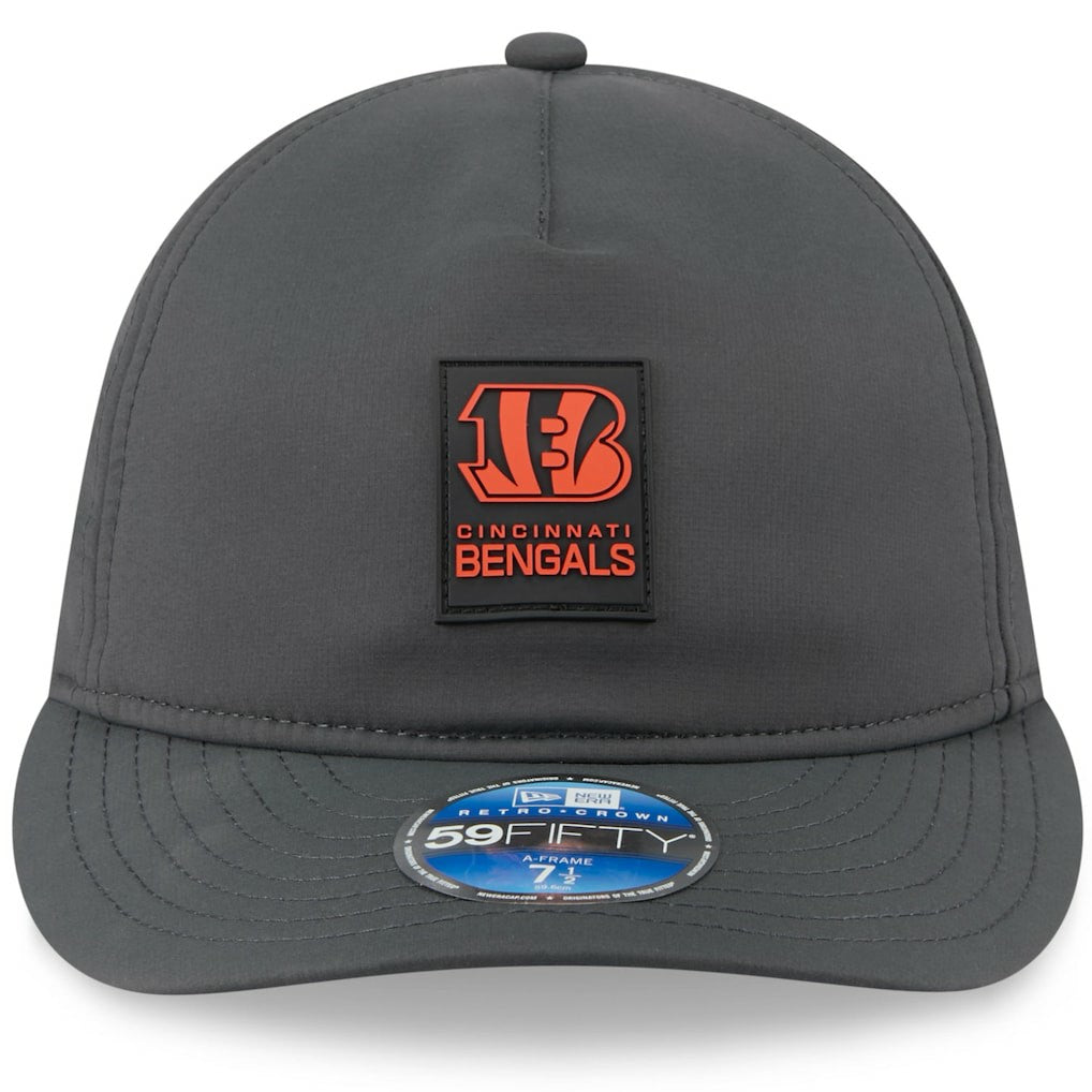 2025 Sideline Cold Weather Retro Crown 59FIFTY Fitted Hat - Cincinnati Bengals